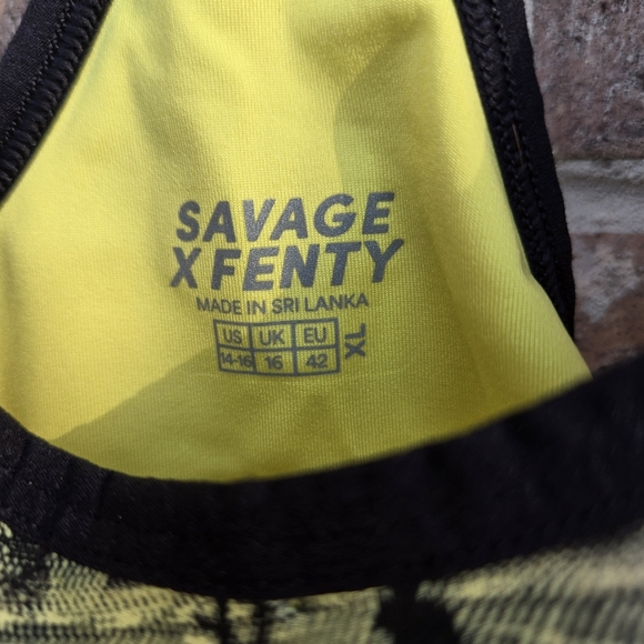 Savage X Fenty Pink and Yellow Sports Bra Size XL - Picture 5 of 6